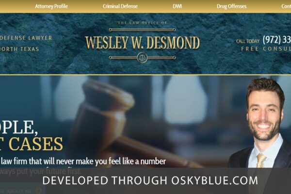 Custom Legal Website