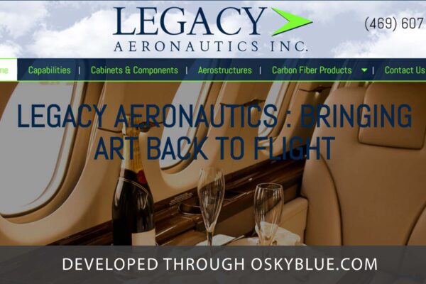 Aeronautics Website Design